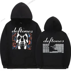 New Deftones Band Album Alternative Rock Hoodie Skull Print Women Fashion Gothic Men Sweatshirt Fleece Vintage Oversized Hoodies