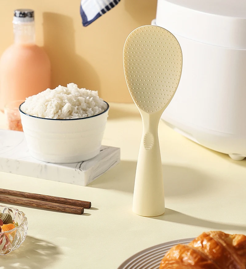 Espátula de silicone antiaderente pan especial doméstico resistente a altas temperaturas fritar colher de arroz standable utensílios de cozinha