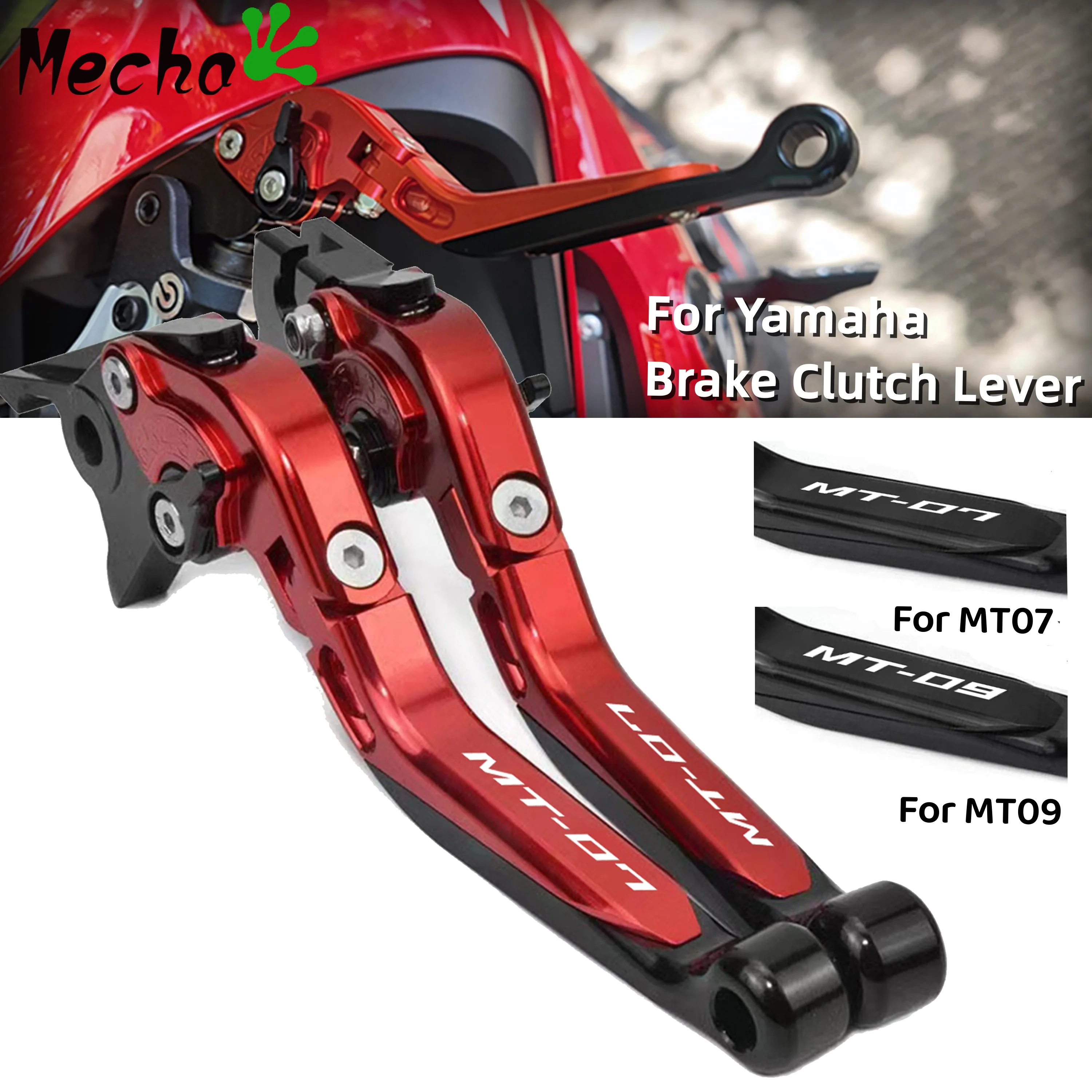 

Motorcycle Accessories Brake Clutch Levers For Yamaha MT07 mt-07 2014-2022 MT09 mt-09 2014-2020 Adjustable Folding Extendable