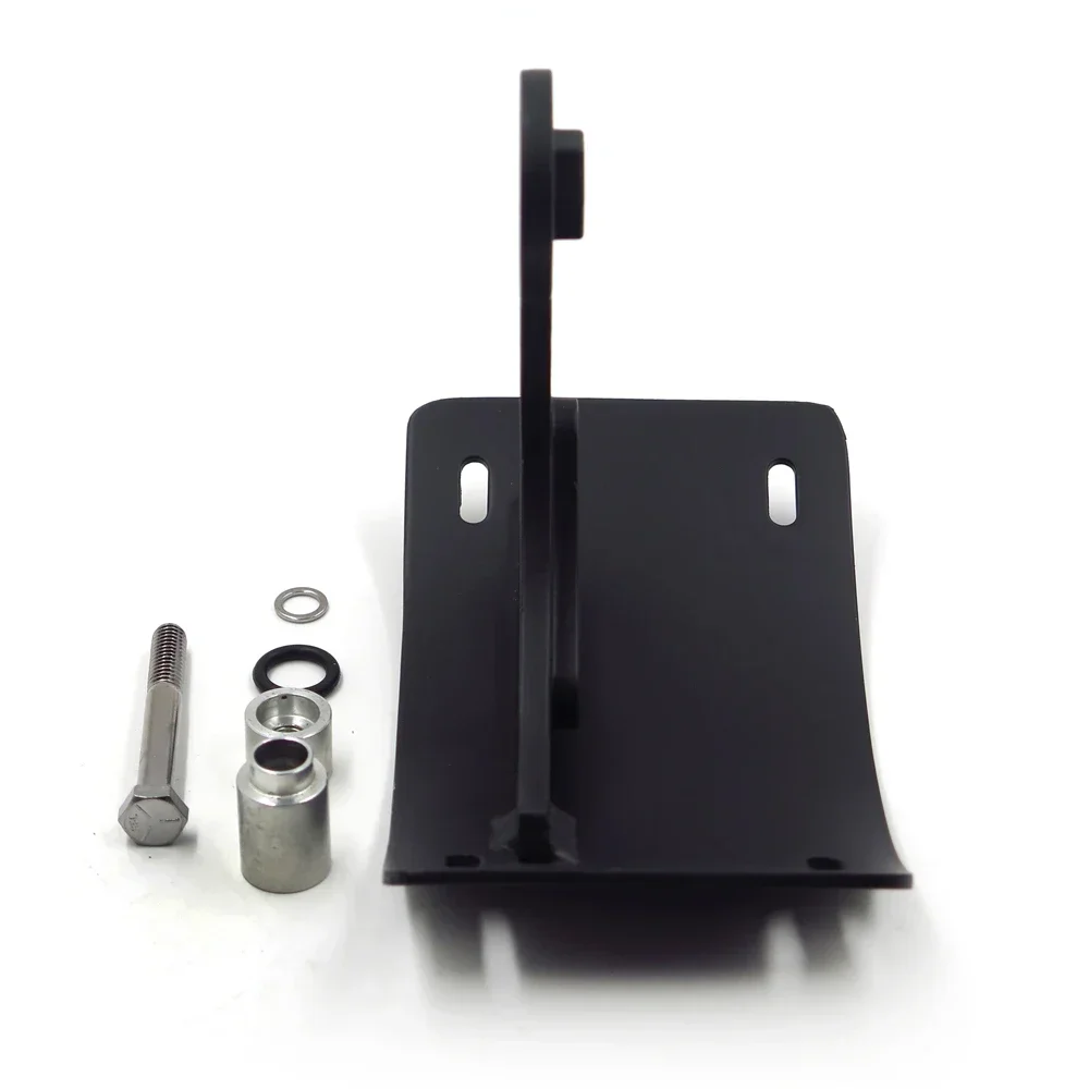 Porta targhetta con staffa targa per montaggio curvo verticale per moto nero per Suzuki Boulevard 2006-2013