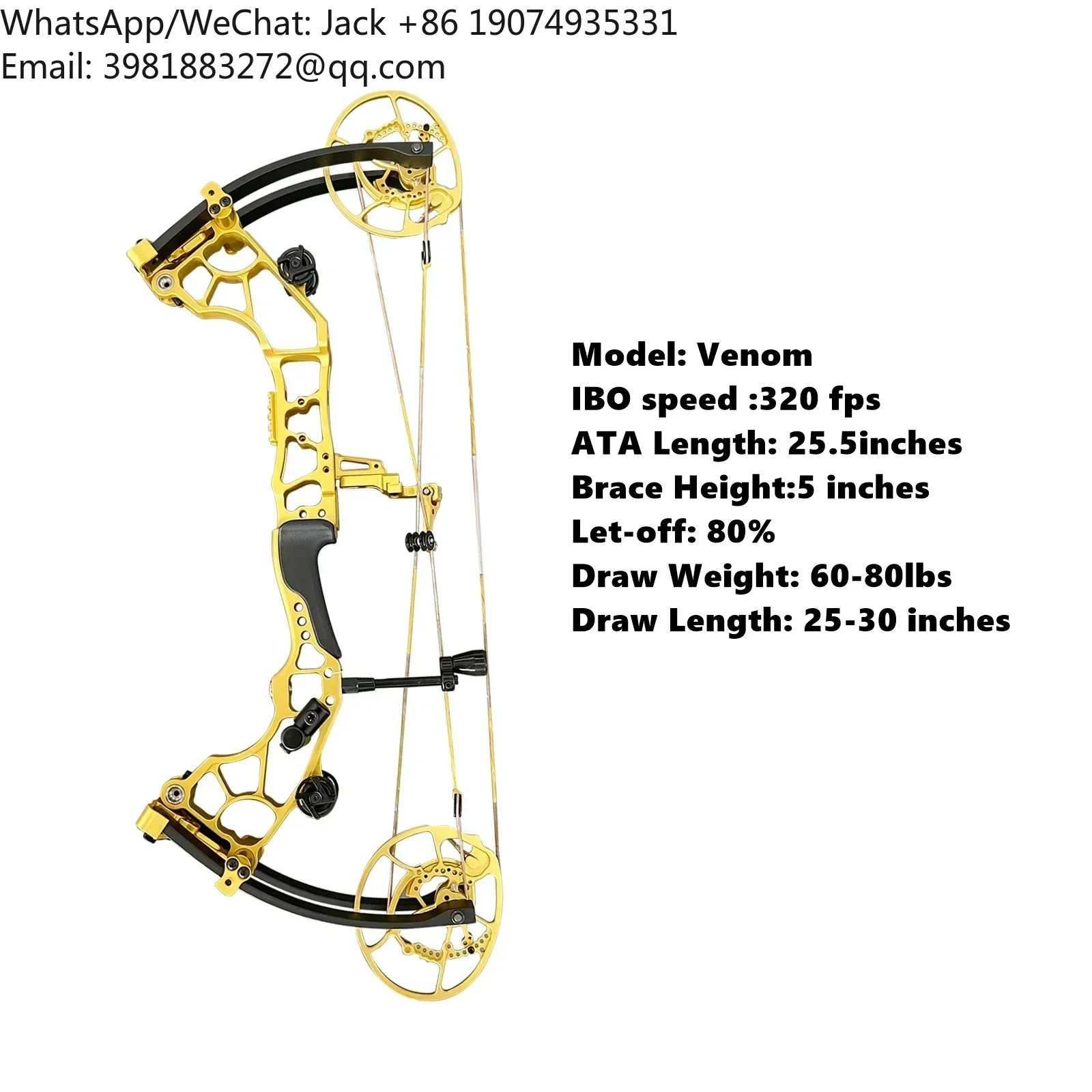 OEM/ ODM 2024 New Venom Series Professional Hunting Compound Bow