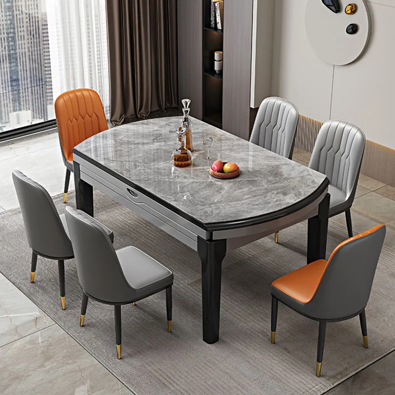 

Modern Kitchen Table Multifunctional Folding Dining Living Room Chairs Restaurant Kitchen Dinning Mesa Tables Sets Luxury YX50DT