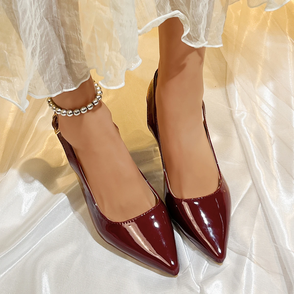 Luxury Designer Summer Women Sandals Fashion Pointed Toe Singbacks Shoes Ladies High Heel Stripper Sandalias