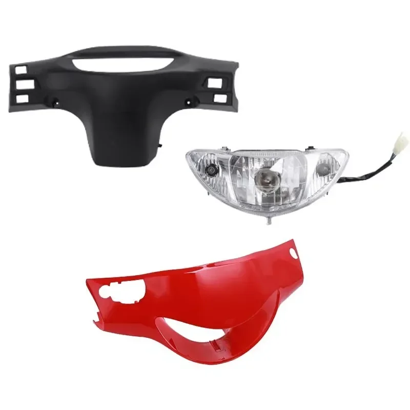 Black /Red/Blue ABS Head Light Headlight Fairing Fit For GY6 Chinese Scooter Taotao 50cc