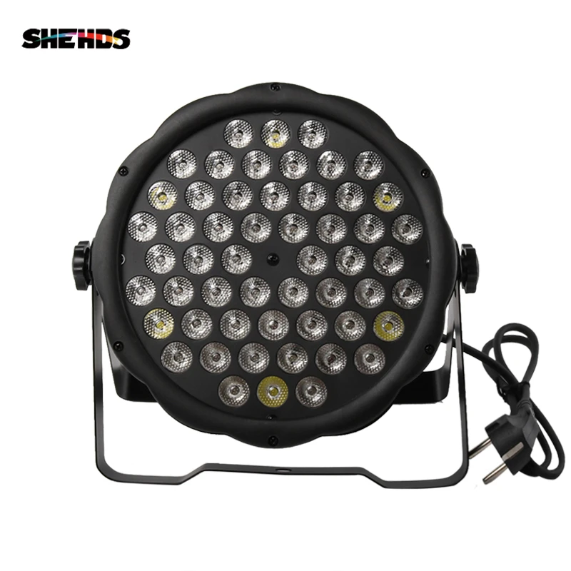 SHEHDS LED 54x3W RGBW LED Flat Par Light For Wedding Church Party Disco Bar Nightclub Professional Stage Lighting