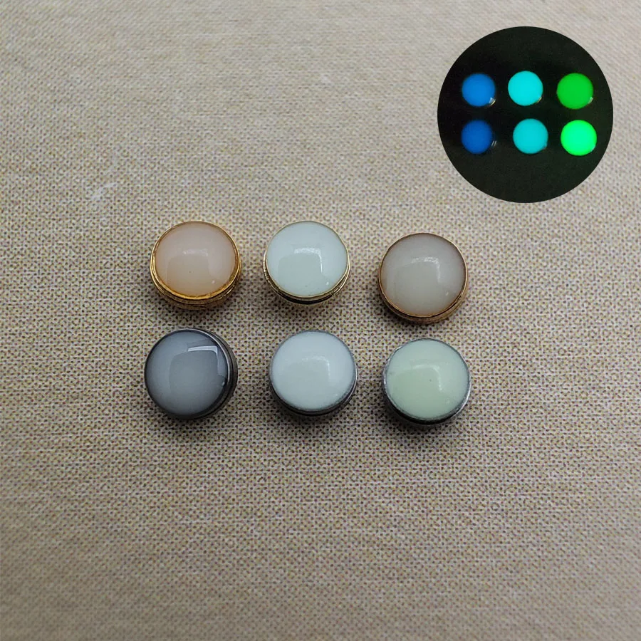 Green Blue Luminous Pearl For Bezel Insert At 12 Clock Position Scale Watch Bezel Luminous Pip Replace Parts Watch Accessories