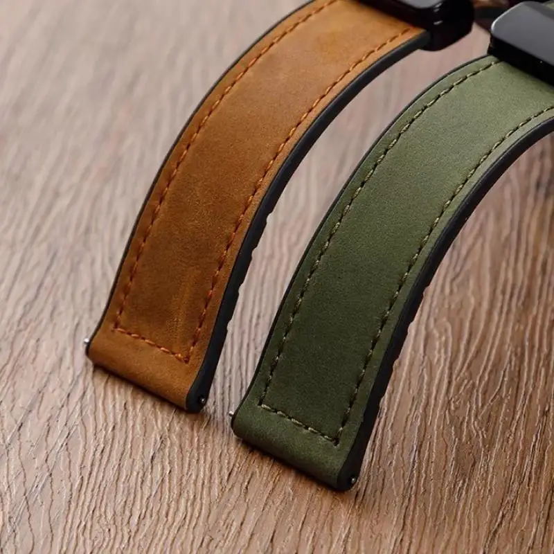 18mm 20mm 22mm Strap For Huawei Watch GT5 46mm 41mm Leather Silicone Band Sports Band Magnetic Loop Watchband For Huawei GT 5 4