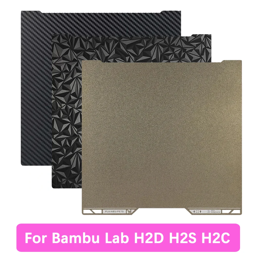 

For Bambu Lab H2D H2S H2C Build Plate PEO PET PEY Double Sided Printing Sheet PEI Spray Magnetic Spring Steel Film Hot Bed