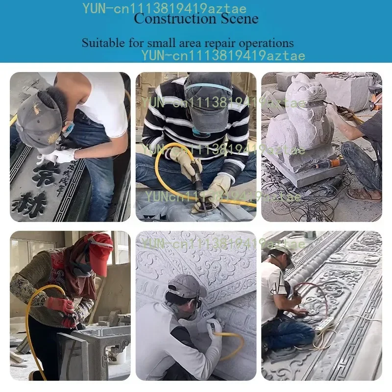 Pneumatic Carving Machine Stone Processing Carving Pen Alloy Knife Tail Chiseling Trimming Duck Head Stone Carving Tool