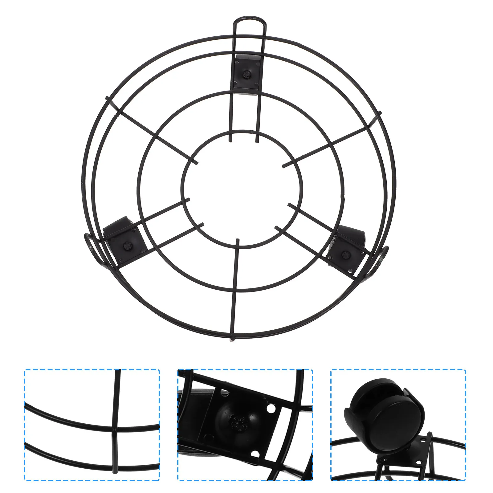 

Металлическая круглая подставка для цветочных горшков, усиленная, на колесиках с фиксаторами, передвижная база для растений, подставка-транспортировщик для горшечных растений