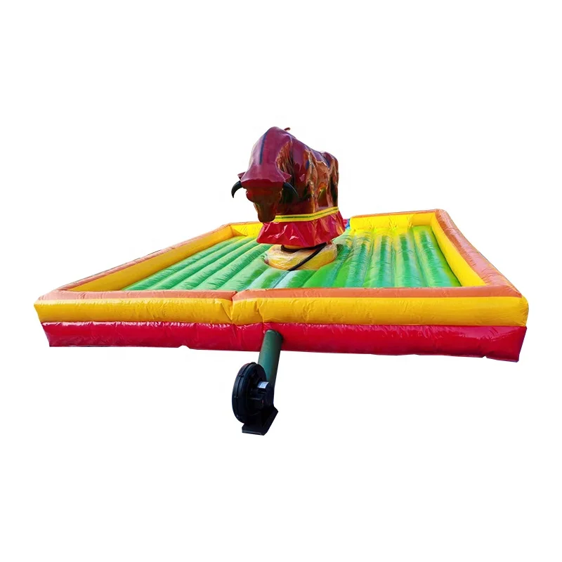 High Quality Inflatable Bullfighting Machine, Rodeo Bull Ride, Amusement Park Game, Inflatable Mattress