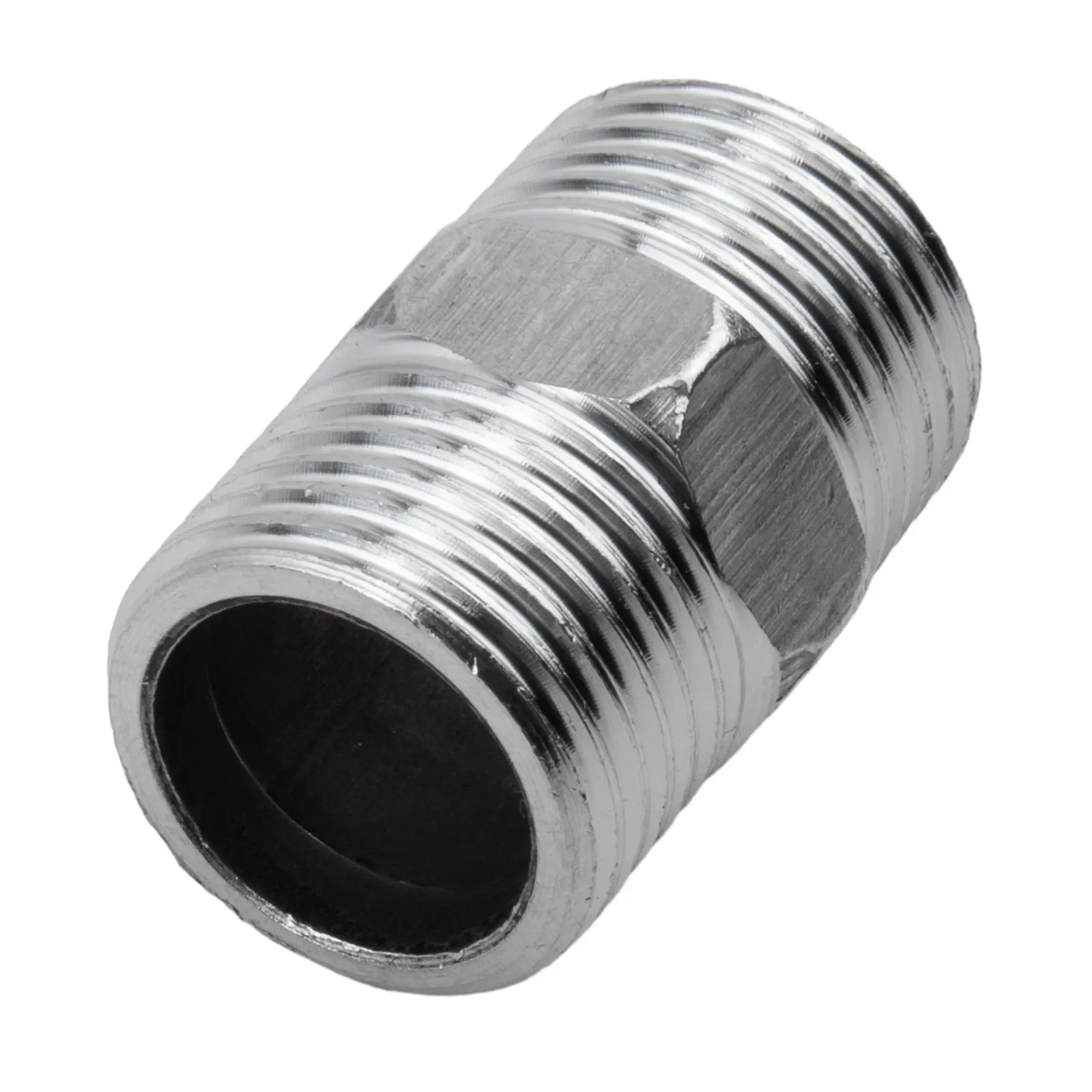 Shower Hose Extend Shower Connector G1/2 Chrome Stainless Steel Male To Male Adaptor For Extra Long Hose Shower Extender