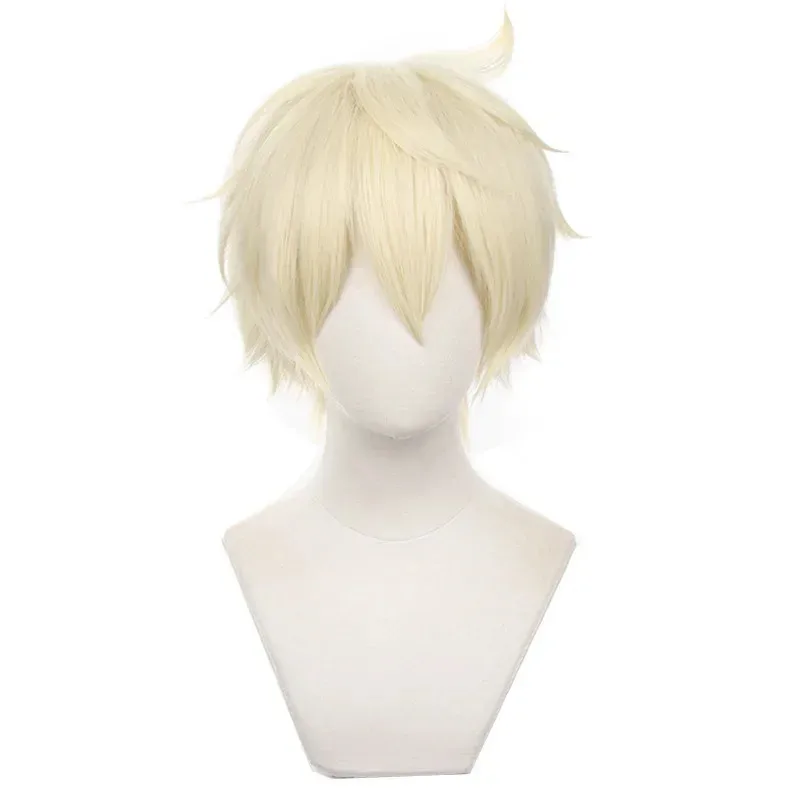 Cosplay Anime Impact Cosplay Bennett Uniform Suit Wig Shirt T-shirt Shorts Set Halloween Outfit for Men