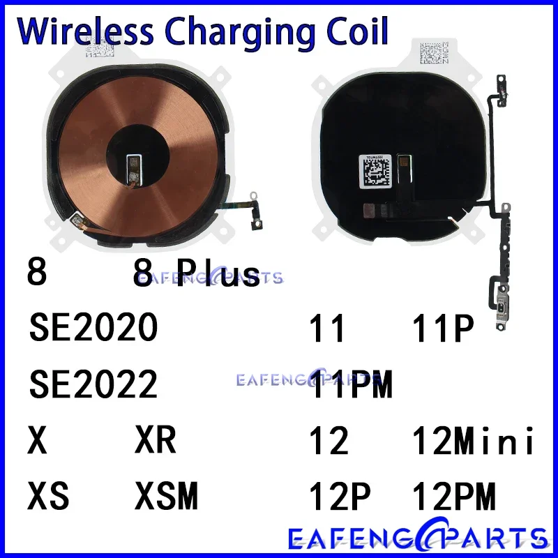 Wireless Charging Coil for IPhone 8 Plus 11 12 X Xr Xs Pro Max Mini SE 2020 2022 NFC Panel Flex