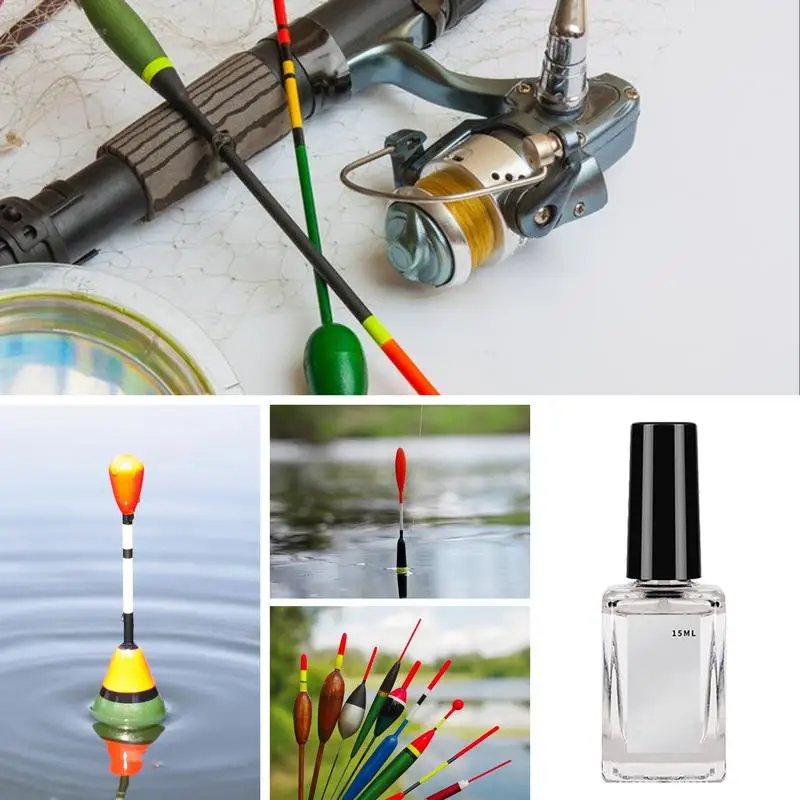 Fotografia 7: Pintura à prova d'água para iscas de pesca fluorescente multiuso pintura flutuante de pesca 15ml suprimentos de pesca fáceis de usar