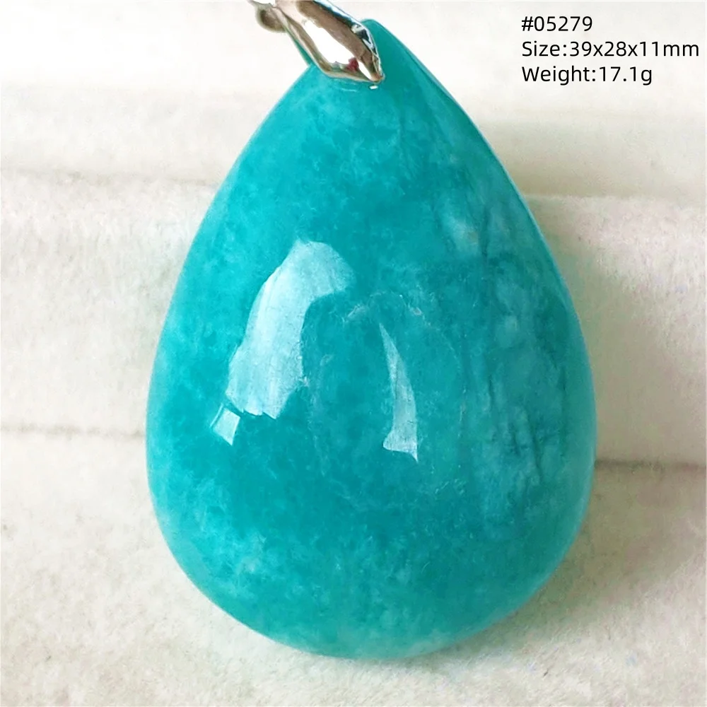 Natural Green Amazonite Pendant Jewelry Fashion Women Men Blue Amazonite Oval Water Drop Jewelry AAAAAA