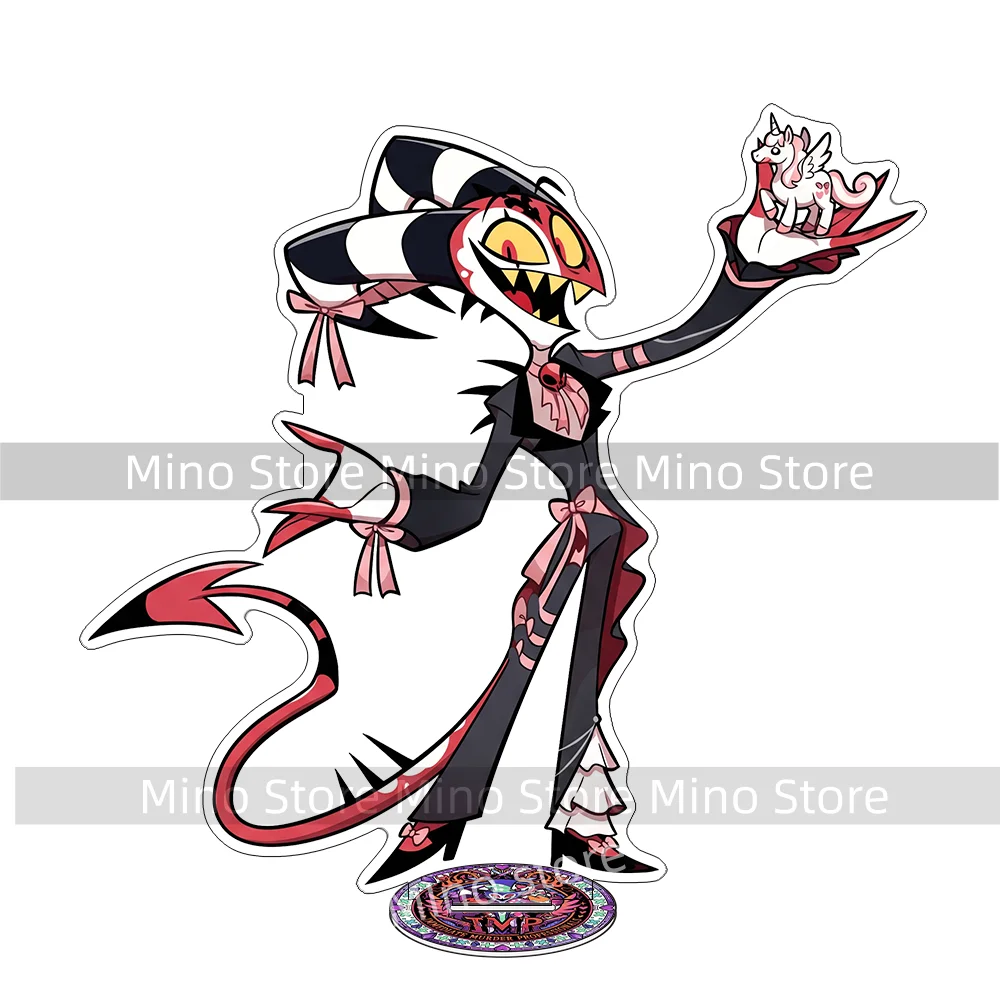 Hot Anime Helluva Boss New Arrivals Blitzo Loona Stolas 15CM Cute Acrylic Stand Keychain Double Sided Desk Decor Halloween Gifts