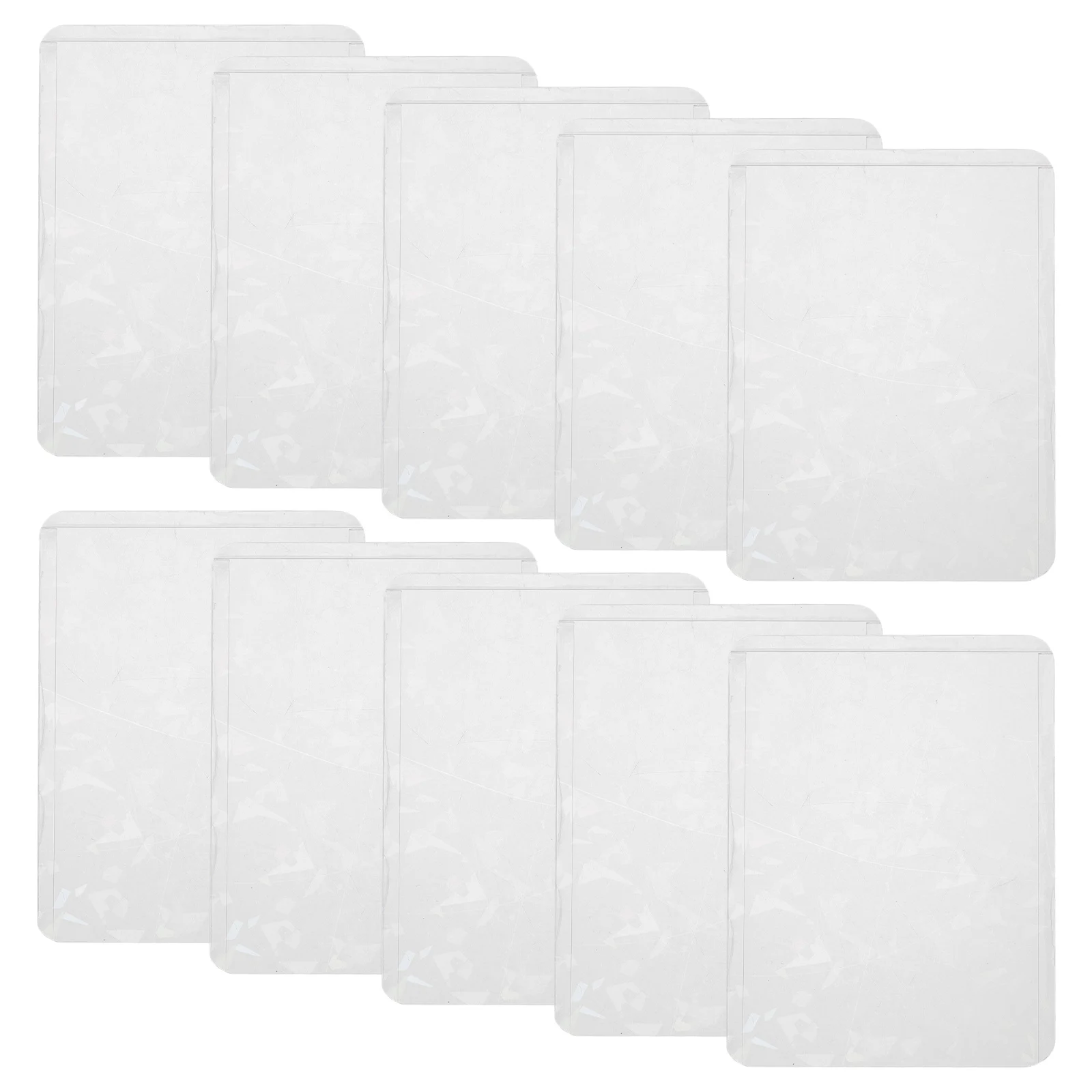 

10pcs Transparent Hard Card Holder Clear Pocket Sleeves for Business Cards ID Holders Plastic Photocard PVC 3 Inch Postcards