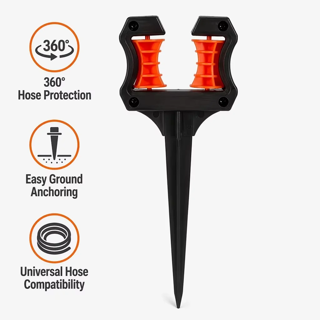 Garden Tool Rack, Hose Guide Bracket, Anti-Tangle Duct, Garden Watering Guide Pipe Stand view 5