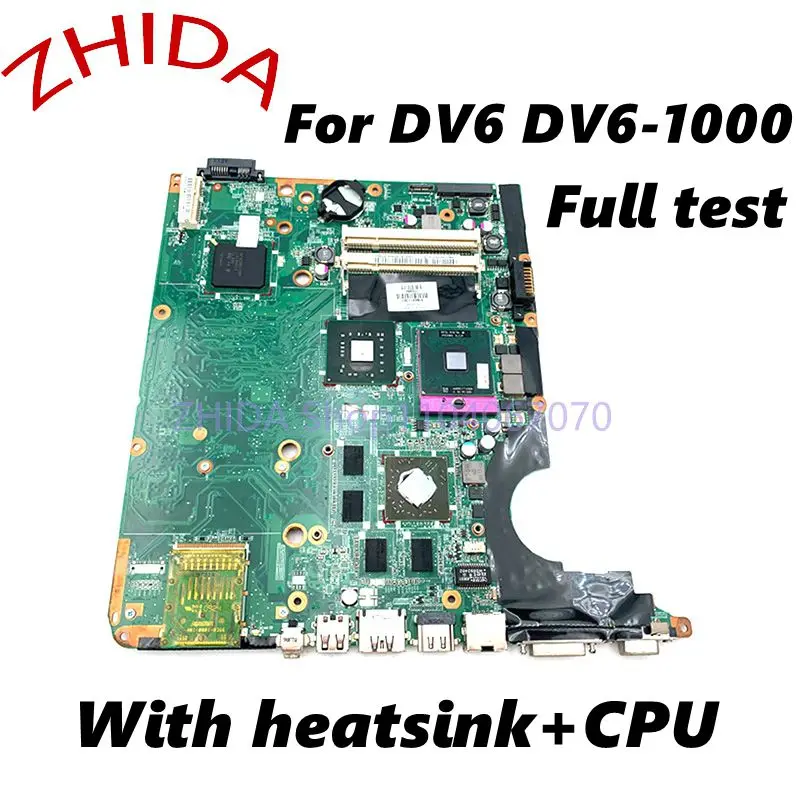 For HP DV6-1000 Motherboard DAUT3DMB8D0 518431-001 518432-001+heatsink Instead of 509450-001 509451-001 571187-001 571188-001