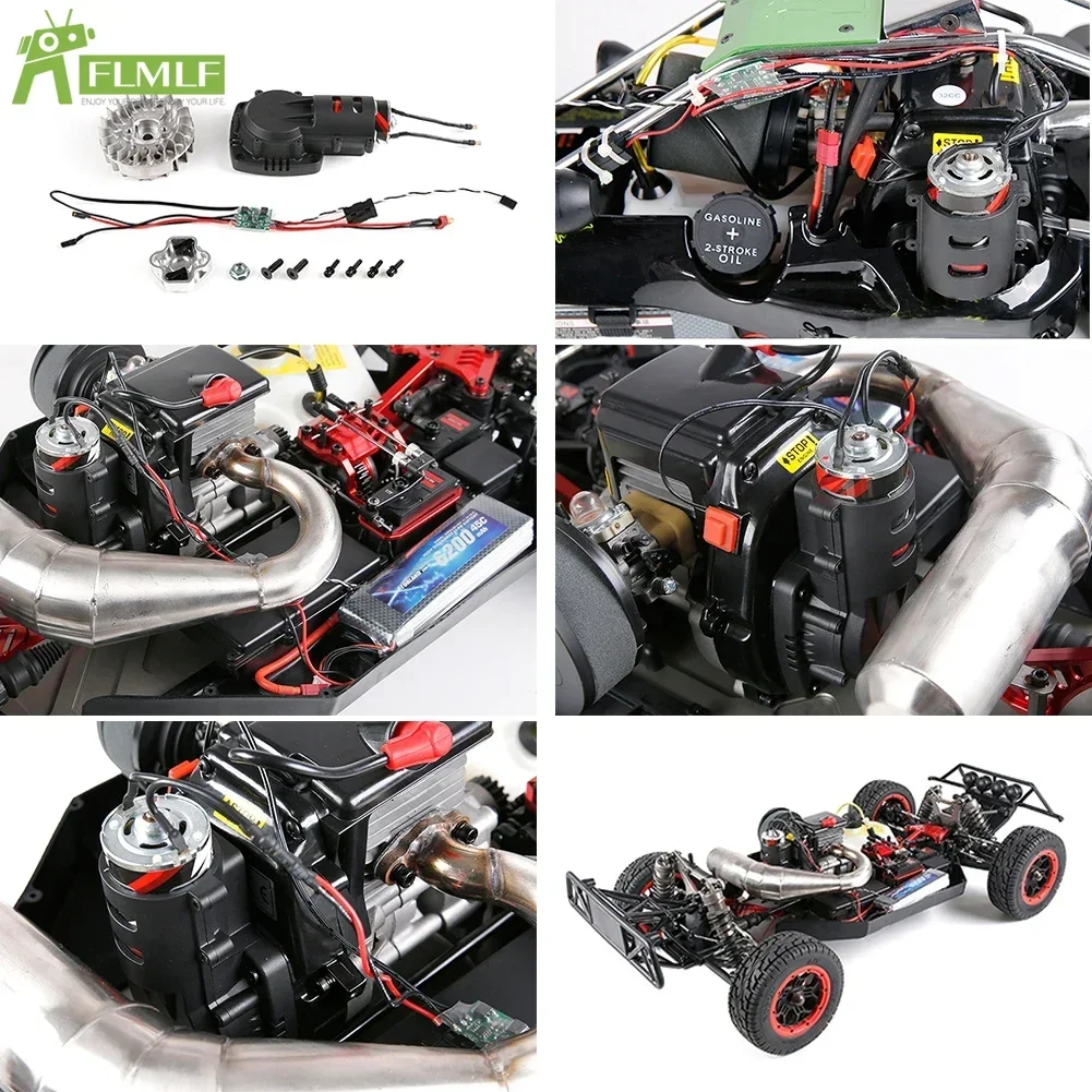 Avviamento elettronico a un clic per 1/5 HPI ROVAN Kingmotor BAJA LT FG GoPed 23CC ~ 45CC parti del motore