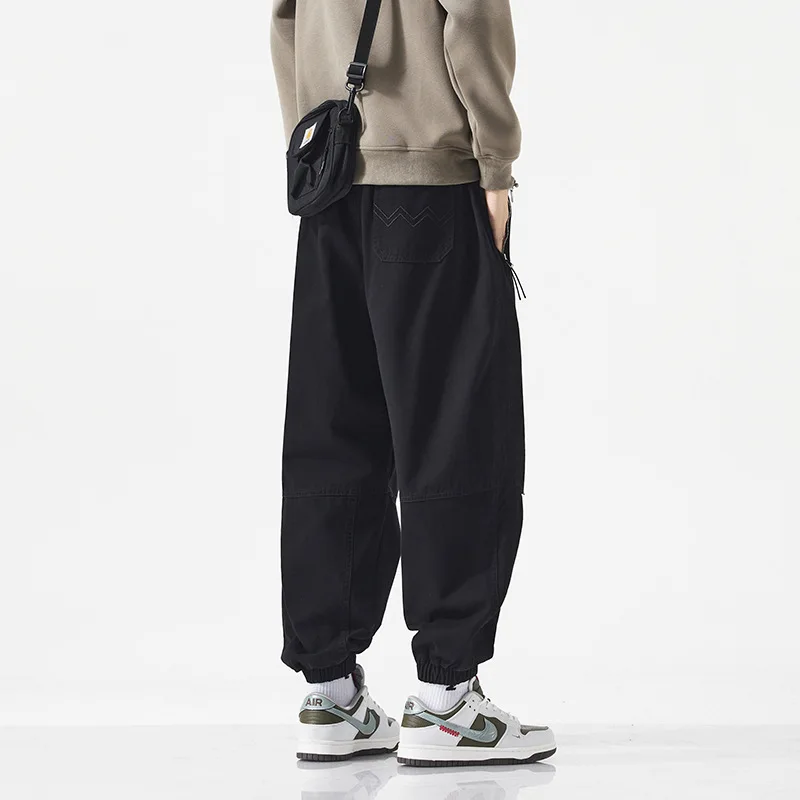 Jogger Pants Men Plus Size 9XL Straight Fashion Casual Solid Color Stretch Waist Trousers Male Big Size 9XL