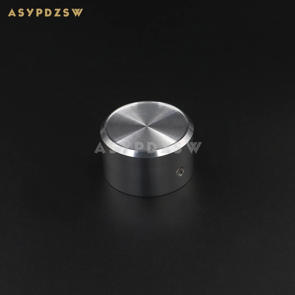 1 PCS 38*22mm Amplifier Volume potentiometer Aluminum knob Chamfer High gloss silver/Black (Optional)