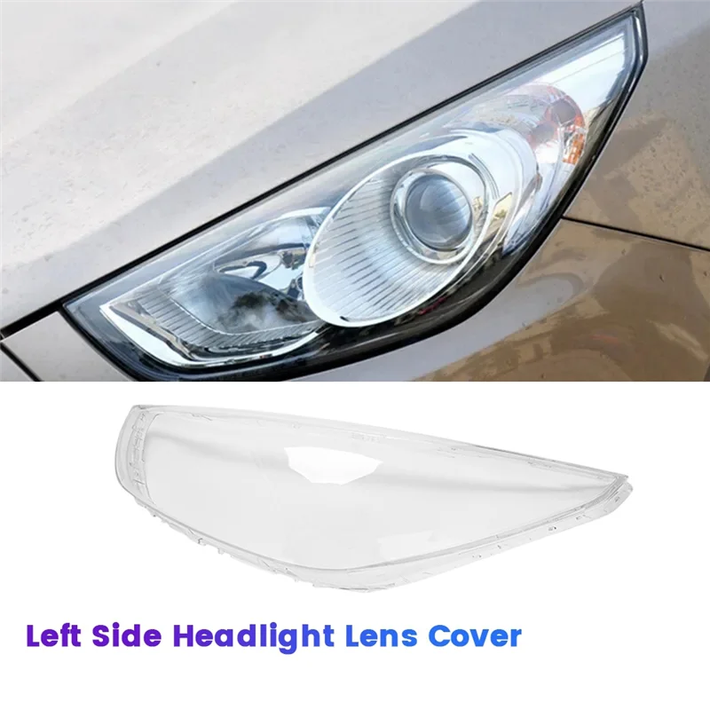 

R1-Front Headlight Lens Cover For Hyundai Ix35 2009-2012 Head Light Lamp Lampshade Head Light Shell Cover