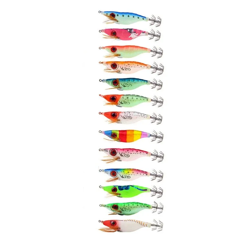 Señuelo camarón luminoso ojos grandes – Madera para calamares y pulpos