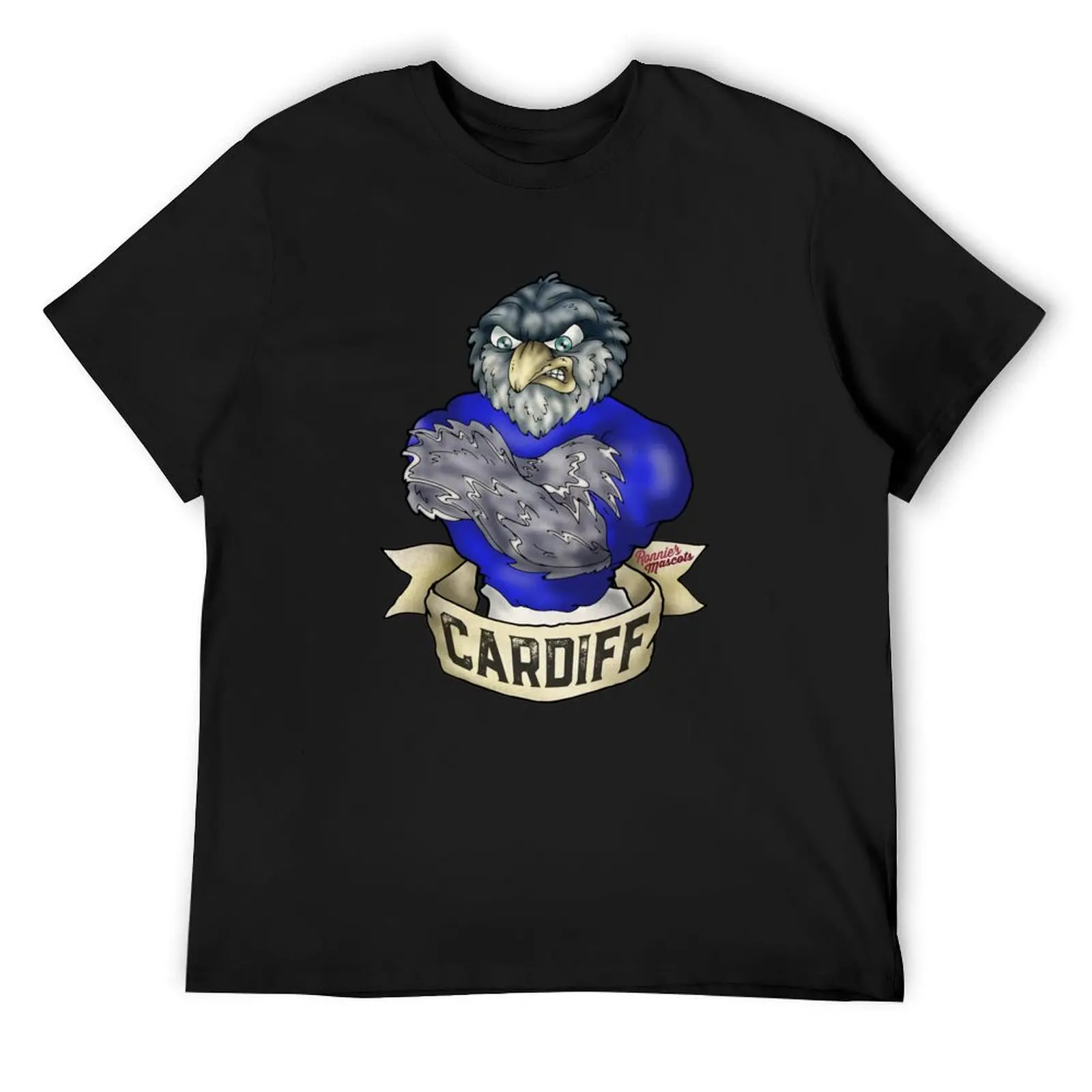 

Cardiff City Bluebird Mascot T-Shirt sports fans funny shirt cotton football t shirt kawaii clothes mens shirts graphic tee