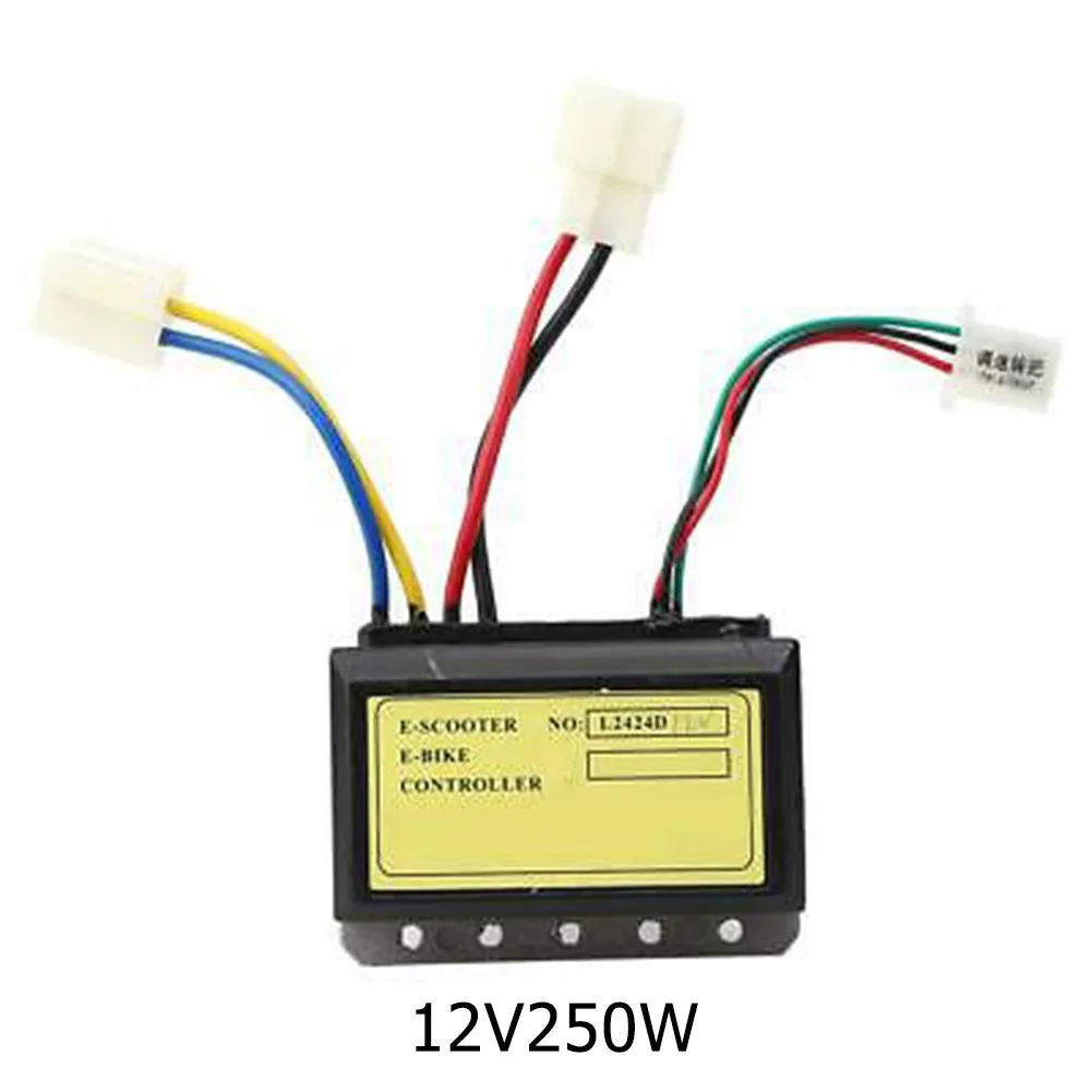 

12V 250W 3 Line Brushed Motor Controller for Electric Scooters and Bikes Equipped with Multiple Safety Features