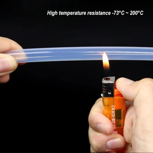 Imagen 2 del producto Tubo de PTFE de 1 ~ 10M, manguera aislada FEP, ID transparente 0,5 1, 2, 2,5, 3, 4, 5, 6, 7, 8, 10mm, extrusora, tubo rígido con cabezal en J para piezas de impresora 3D