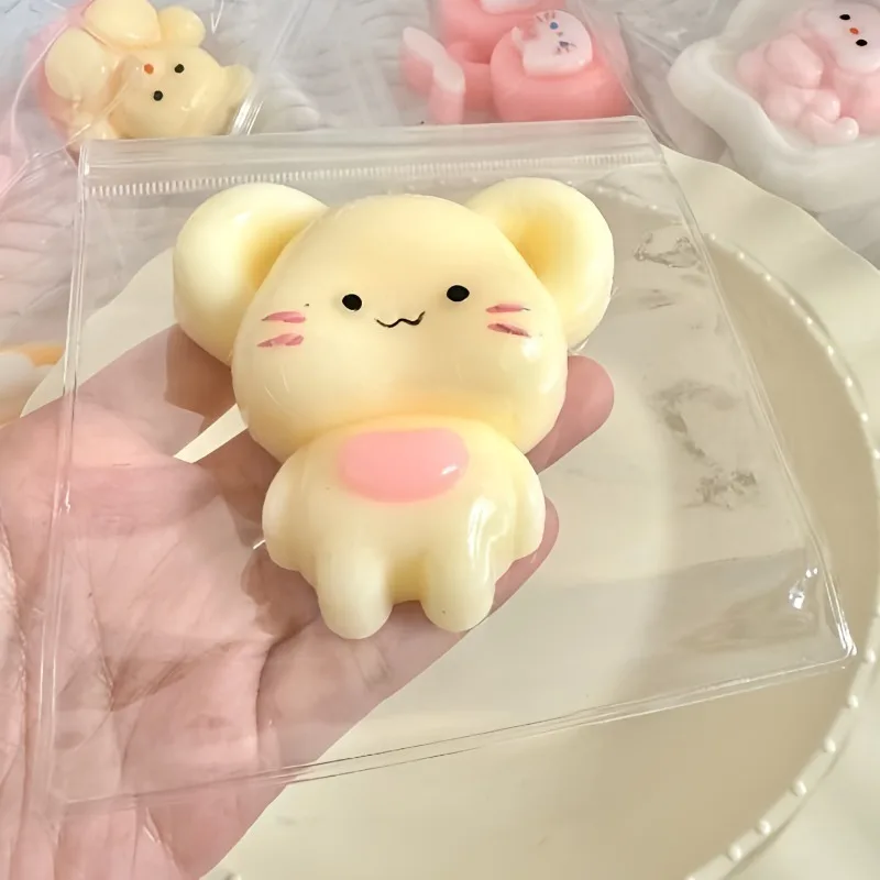 Squishy Mouse Fidgets Toys Soft Cute Animals Venting Squeeze Toy Relieve Anxiety Anti Stress Toy for Adults and Friends Gift