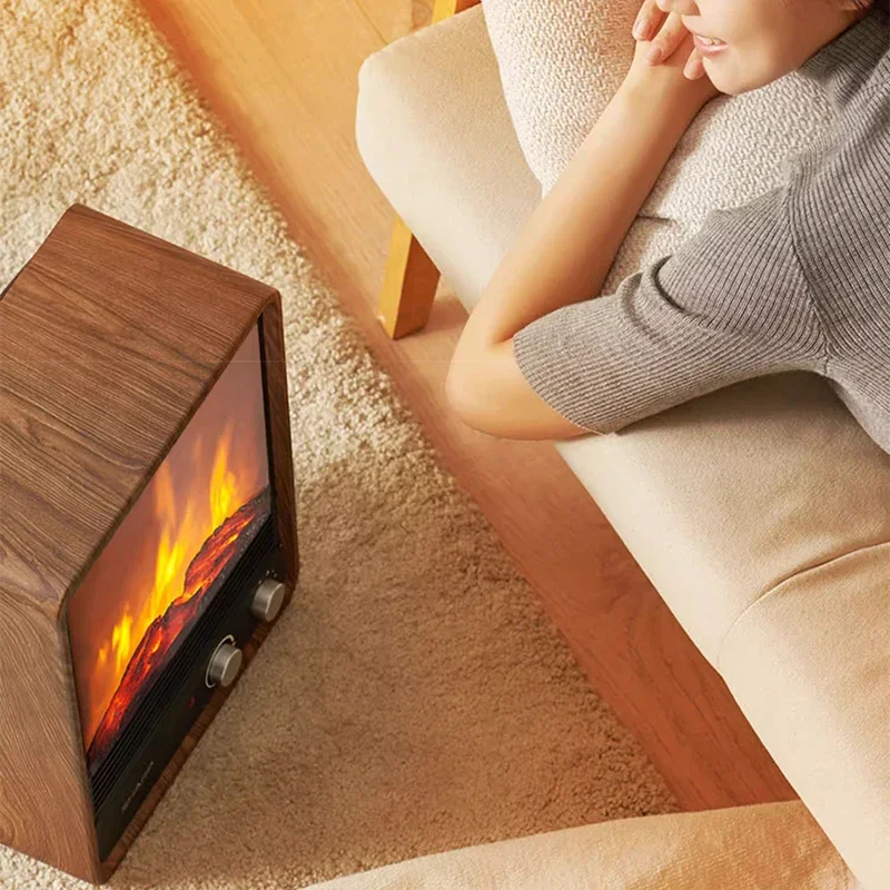 Simulierte Holzkohle-Flammen heizung, Heizung und Kühlung Mehrzweck-Elektro heizung, Haushalts-Energie spar kamin, Innen fas