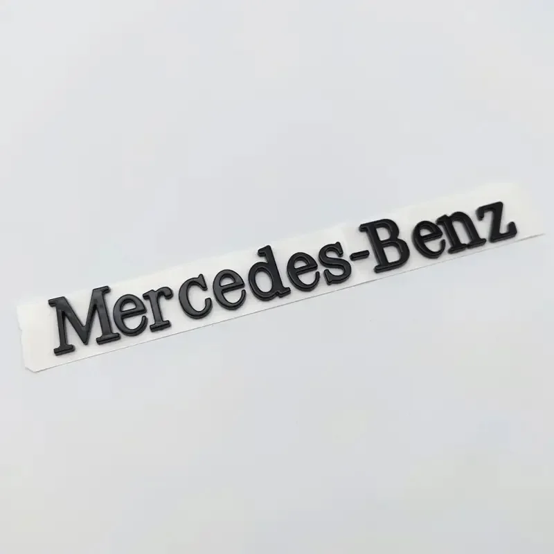 3D ABS Car Emblem Stickers Original Letter Logo For Mercedes Benz Universal Decals Modified Dody Rear Tail Standard Accessories