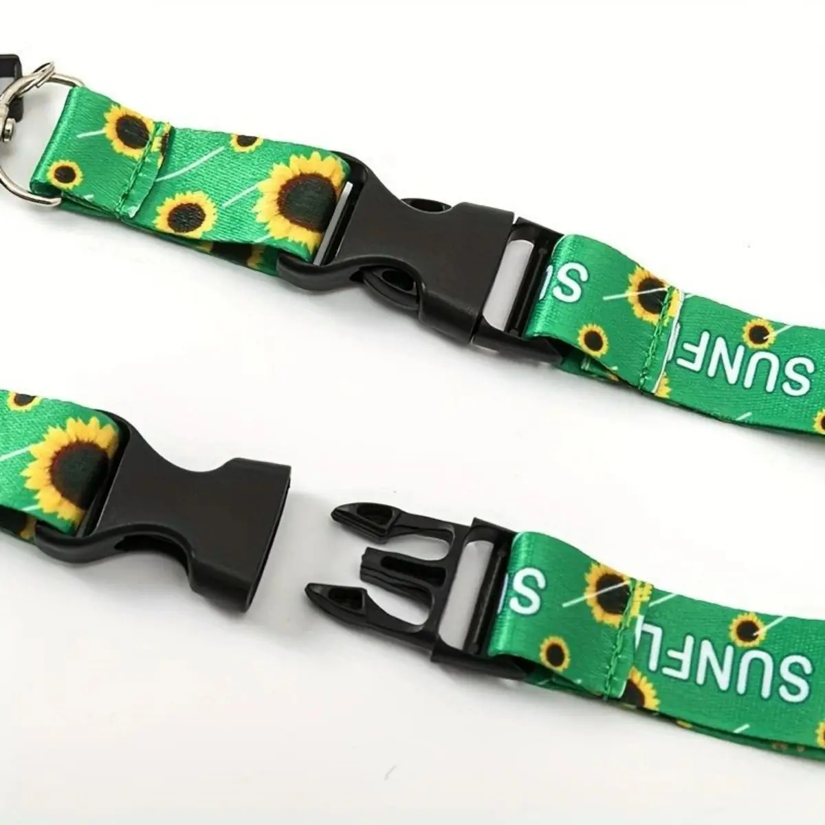 

Регулируемая подвесная веревка в виде подсолнечника с пряжкой — многофункциональный мобильный телефон и зажим для удостоверения личности, дизайн подсолнечника из полиэстера