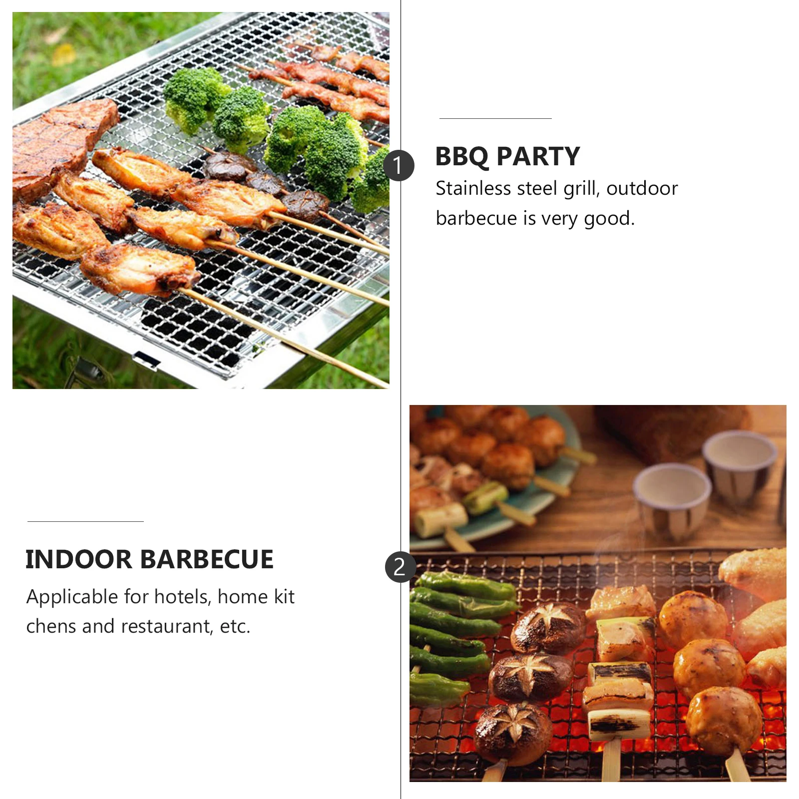 

Stainless Steel BBQ Basket Square Grill Mesh Durable Corrosion Resistant Smoke Generator Camping Home Restaurant Use Grilling