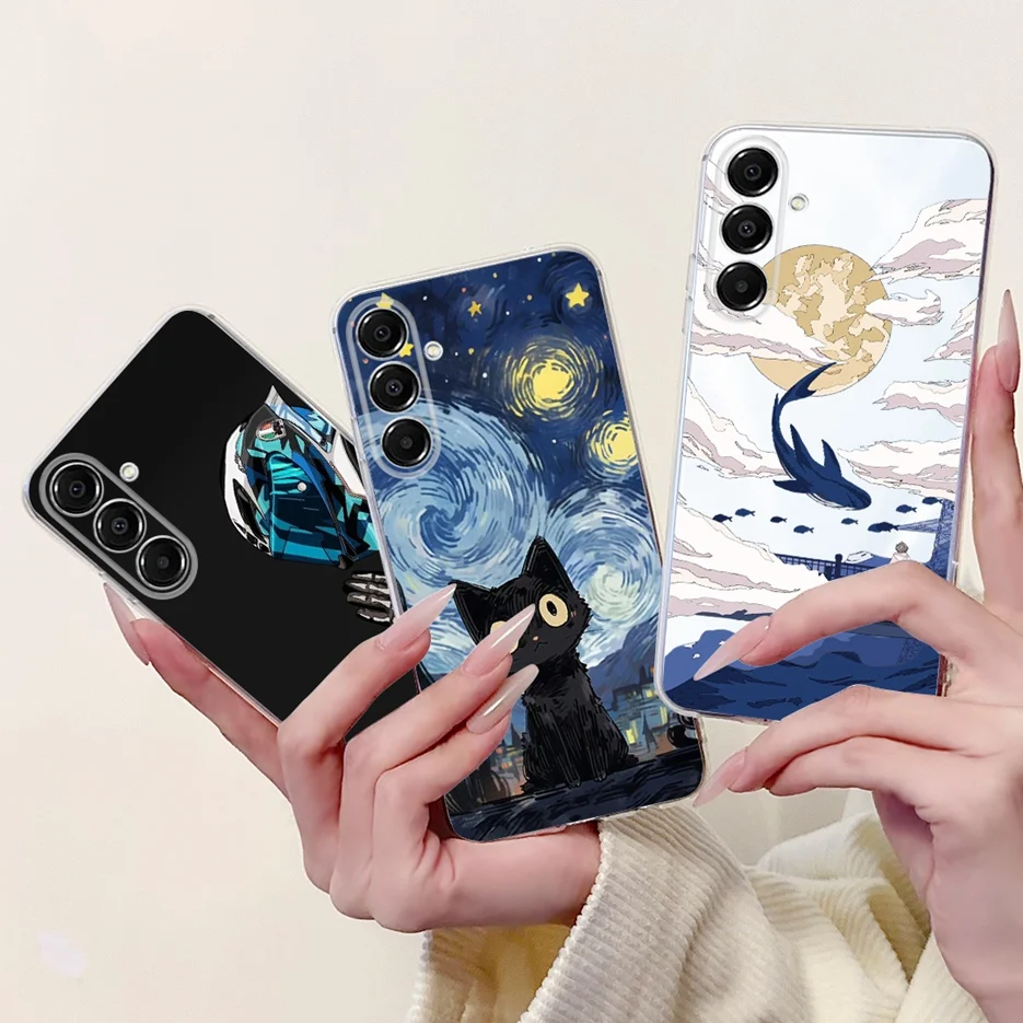 For Samsung Galaxy A17 5G Case SM-A176B Popular Painted Cover Soft Silicone Phone Case For Samsung A17 A 17 5G Back Cover Fundas