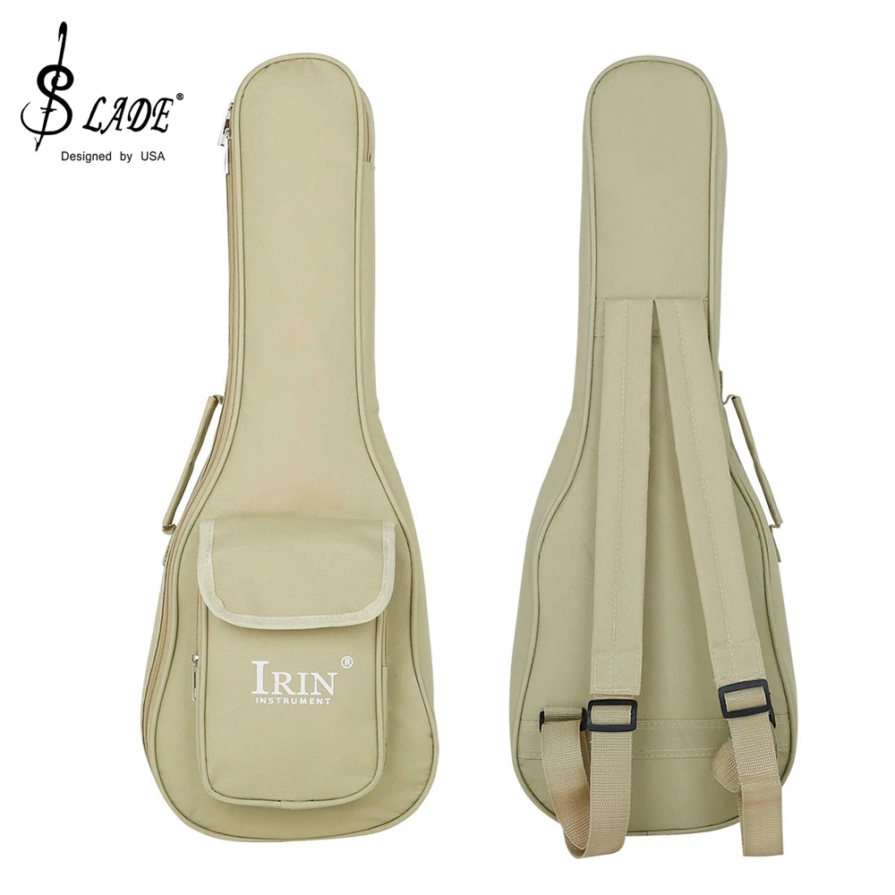 IRIN 24 Inch Ukulele Bag Soft Case Waterproof Oxford Cloth Hawaii 4-String Guitar Backpack Padded Ukulele Parts & Accessories