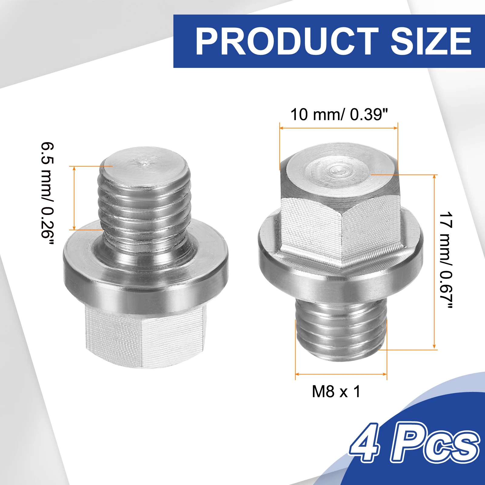 2/4Pcs Pipe Plug 304 Stainless Steel Metric Hex Flange Socket with Flange M8M10 M12M14 M16 M18 M20 M22 M24 M27 M30 for Industry