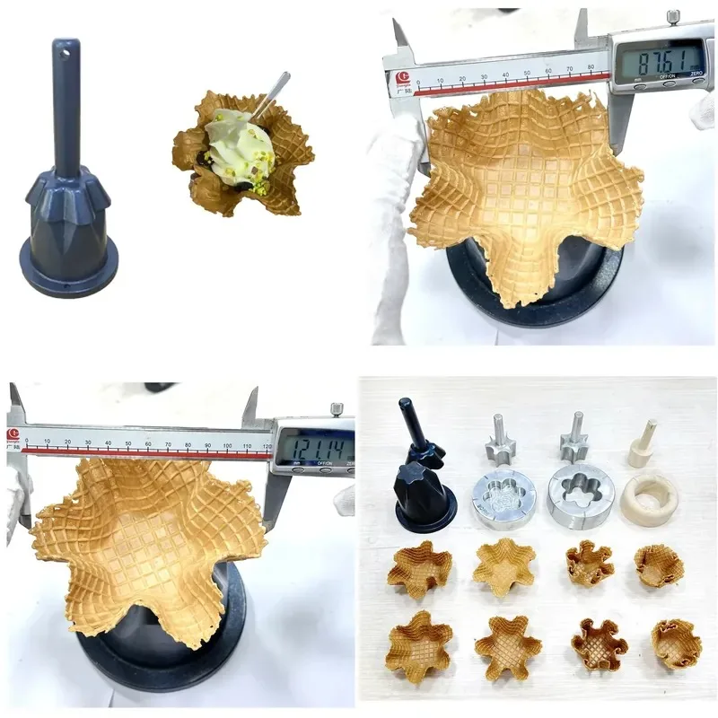 Manufacturer Custom Baking Tools Waffle Cone Mold Premium Yogurt Waffle Bowl Filled Ice Cream Waffle Bowl Mold