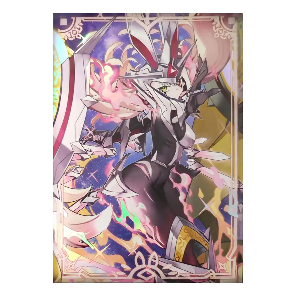 60ct Top Loading Trading Card Sleeves Deck Protector for YuGiOh/Japanese Art Anime Printing Card Sleeves Protectors