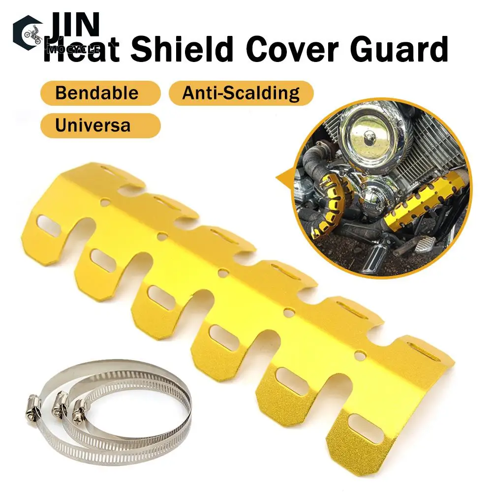 Exhaust Pipe Protector Heat Shield Cover Guard Anti-scalding FOR Suzuki RM85 RM125 RM250 RMZ450 RMX450Z DRZ400/S/SM 250SB DR250R