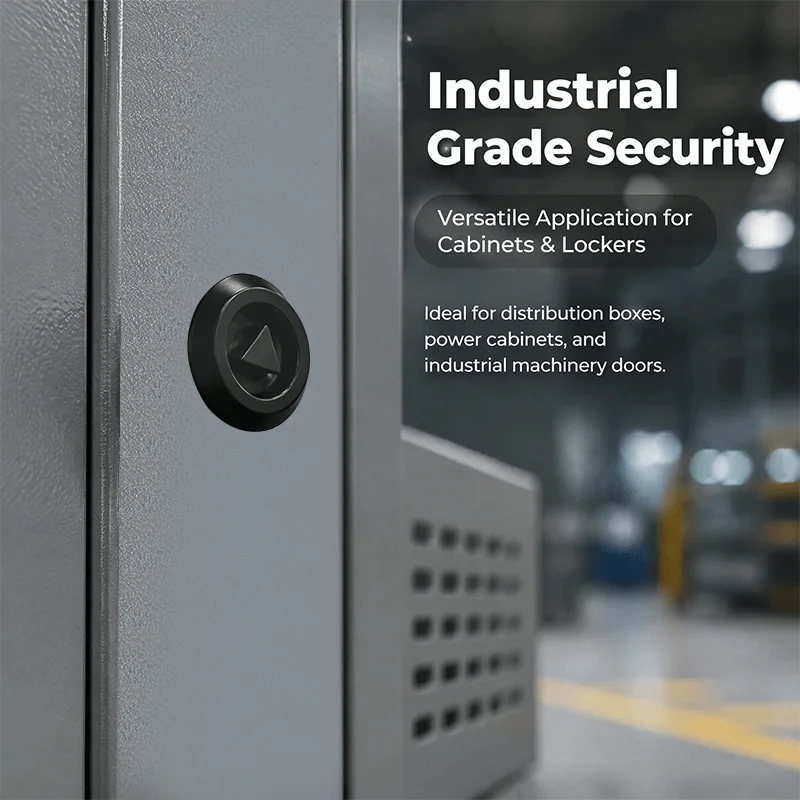 MS705 Carbon Steel Triangular Industrial Cabinet Lock, Durable Electrical Cabinet Distribution Box Enclosure Door Security Lock