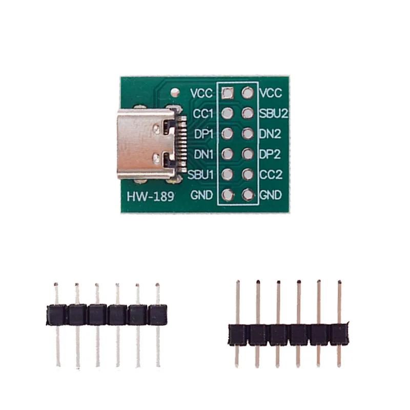 TYPEC USB To DIP Female Socket B-Type Adapter Board With Soldered Female Head TYPEC Comes With Free Pins