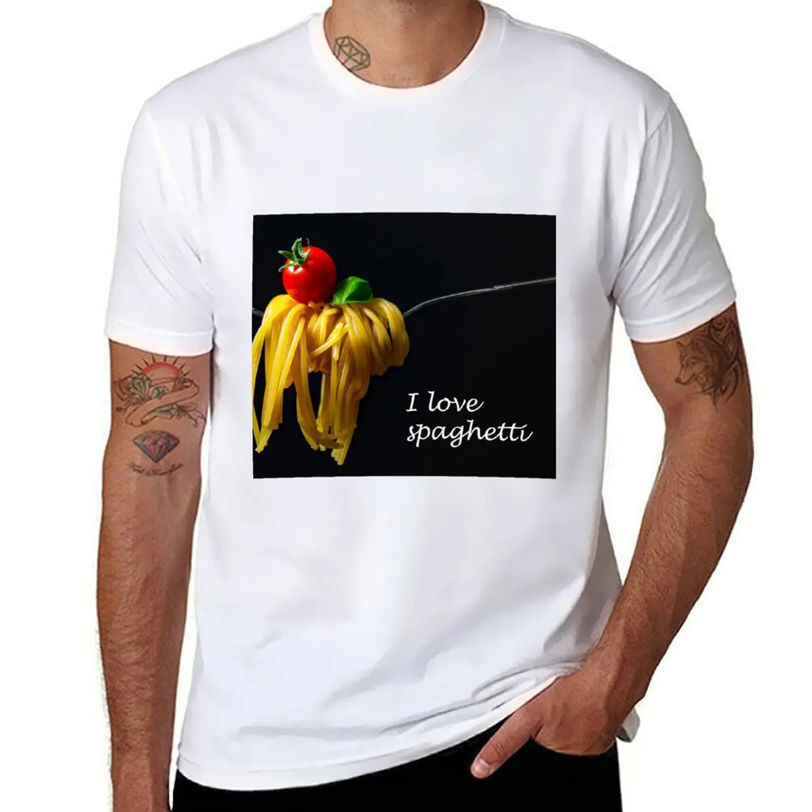 

I love spaghetti T-Shirt t shirt man designer man t shirts for men T-Shirt