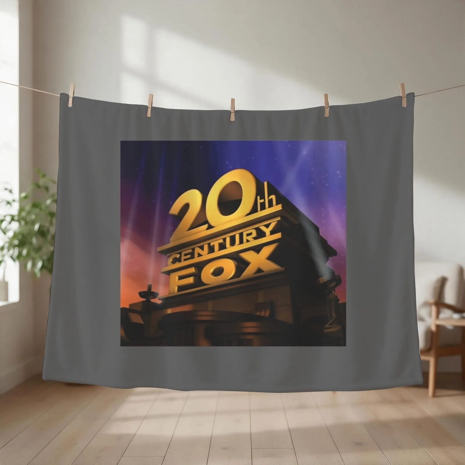 20th Century Fox Throw Blanket couch cozy soft plush fuzzy picnic outdoor blanket