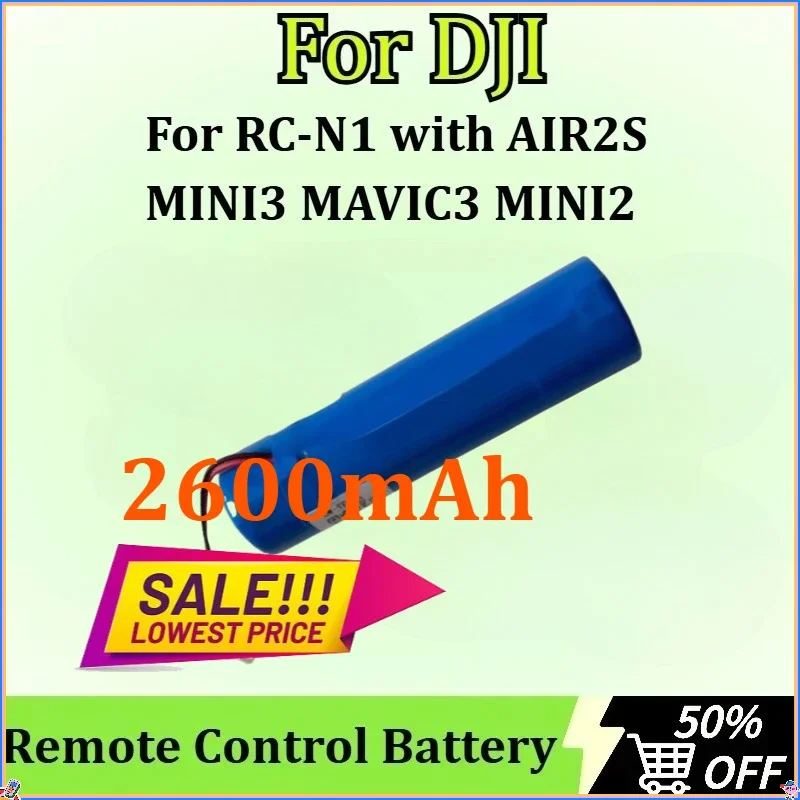 SWZY Remote Control Battery for DJI RC-N1 with AIR2S MINI3 MAVIC3 MINI2 SE 2600mAh Battery