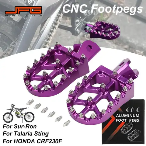 Motorcycle CNC Foot Pegs Rests Footpeg Rests Pedals For TALARIA Sur Ron Light Bee X/S For Honda CRF150F/230F E-Bike Motocross