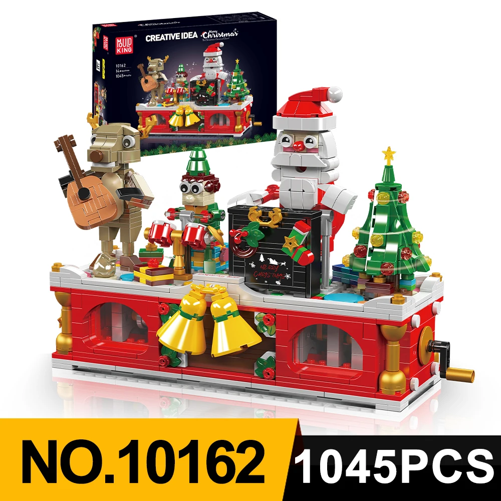 MouldKing 10162 Christmas cheer Team Building blocks sets bricks MOC small Plastic puzzle blocks toys Christmas gifts for kids